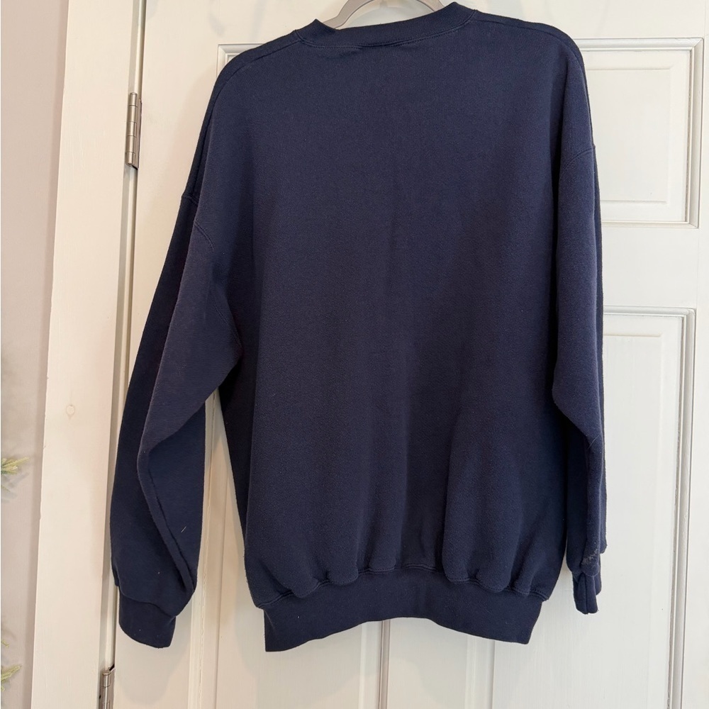 University of Illinois Navy Blue Crew Neck Sweatshirt - Picture 4 of 4